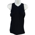Athleta Women's Black Ribbed High Neck Athletic Tank Top - L