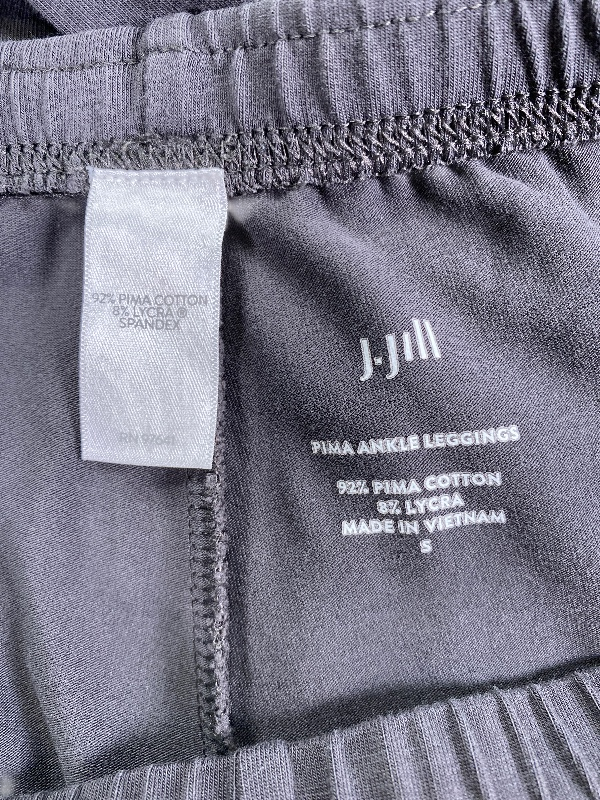 J.Jill Women's Gray Pull On Pima Ankle Leggings - S image 3