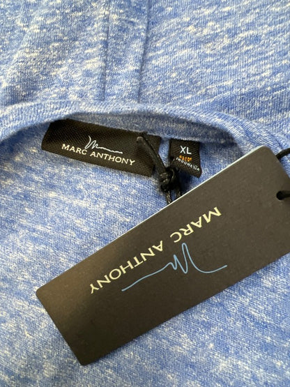 Marc Anthony Men's Blue Slim Fit Linen Blend Short Sleeve T-Shirt - XL image 3