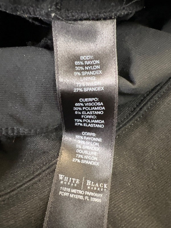 White House Black Market Women's Black Pull On Leggings - S image 4