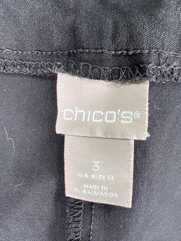 Chico's Women's Black Brigitte Slimming Stretch Pull On Shorts - 3/US 16 image 3