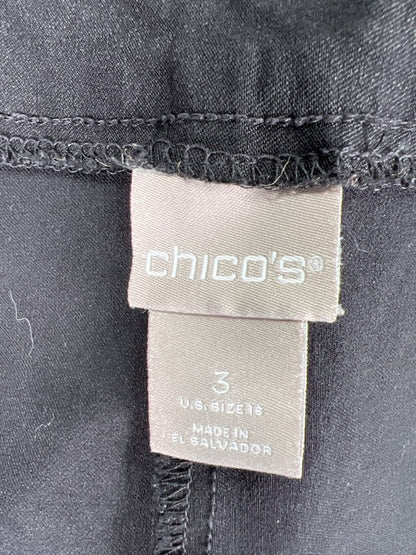 Chico's Women's Black Brigitte Slimming Stretch Pull On Shorts - 3/US 16 image 3