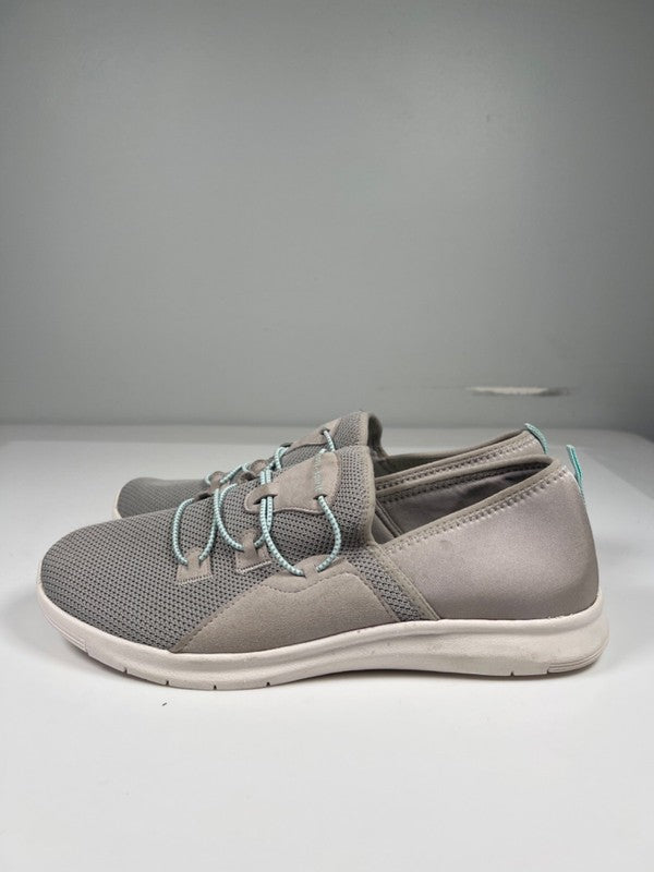 Easy Spirit Women's Gray Perforated Slip On Casual Walking Shoes - 11 image 5