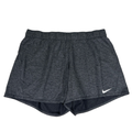 Nike Women's Dark Gray Dri-Fit Fitness Mid Rise Unlined Athletic Shorts - XL
