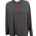 adidas Men's Black Long Sleeve 1/4 Zip Pullover Athletic Shirt - 2XL