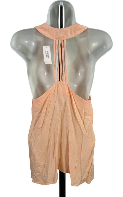 Banana Republic Women’s Pink/Peach Racerback Tank Top - M image 3