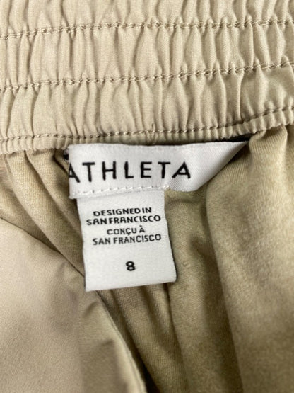 Athleta Women's Beige Chelsea Cargo Lined Pull On Athletic Pants - 8 image 3