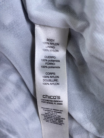 Chico's Women's Black/White Geometric Pull On Layered Skirt - 2/US L image 4