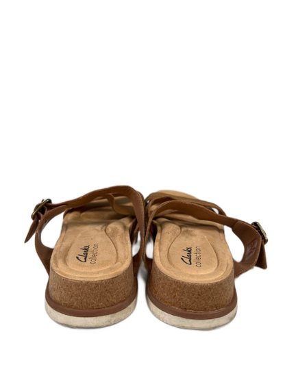 Clarks Women's Brown Brynn Madi Sand Interest Strappy Sandals - 9 image 4