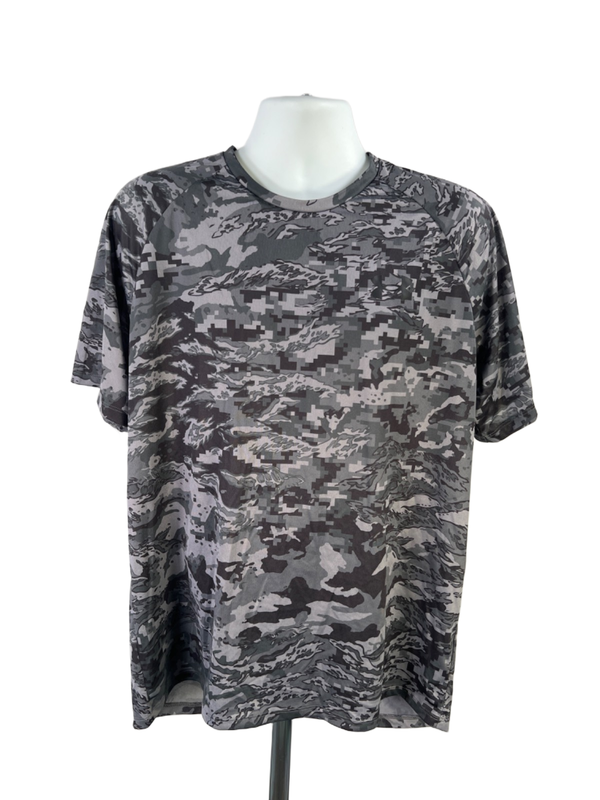 Under Armour Men's Gray Tech Camo 2.0 Athletic T-Shirt - XL