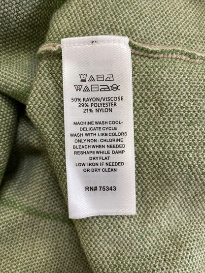Tahari Women’s Beige/Green Long Sleeve Mock Neck Sweater - S image 4