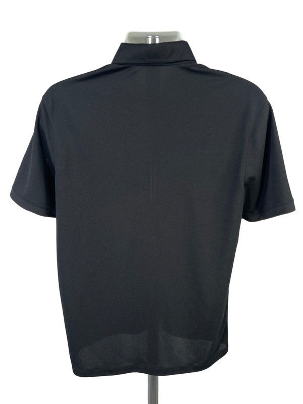 Nike Men's Black/Gray Dri-Fit Short Sleeve Golf Polo Shirt - M image 2