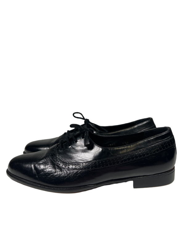 Antonio Da Firenze Men's Black Leather Wingtip Oxford Dress Shoes - 9.5 D image 5