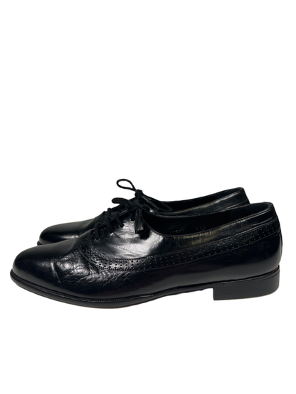 Antonio Da Firenze Men's Black Leather Wingtip Oxford Dress Shoes - 9.5 D image 5