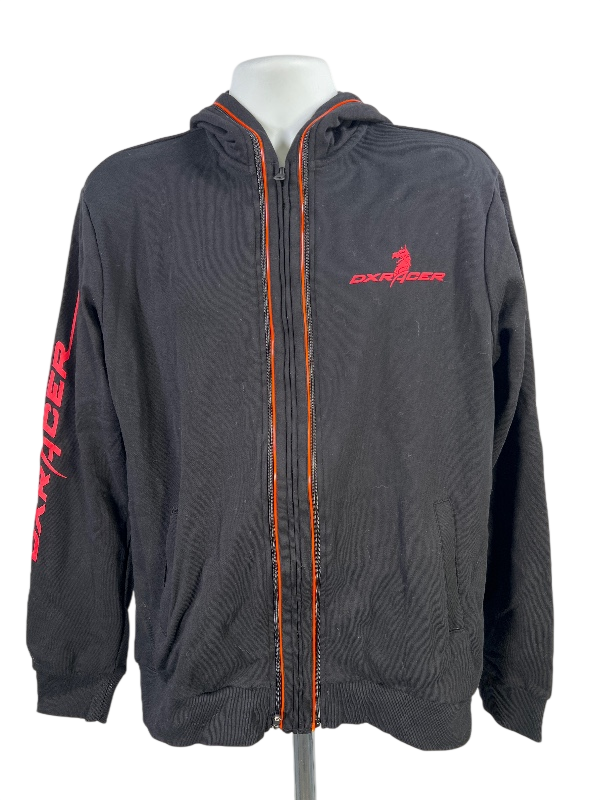 Restman by DxRacer Men's Black Light Up Full Zip Sweatshirt - 4XL