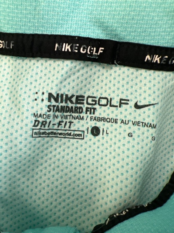Nike Men's Blue Short Sleeve Standard Fit Active Golf Polo - L image 3