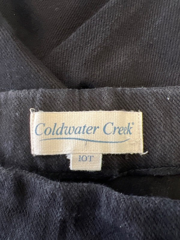 Coldwater Creek Women's Black Knit Denim Mid Rise Jegging Pants - 10 Tall image 3