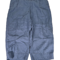 J Jill PureJill Women's Blue Linen Pull On Capri Pants - XL