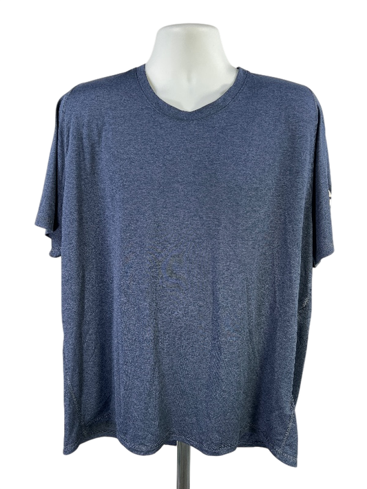 adidas Men's Blue Free Lift Short Sleeve Athletic T-Shirt - 2XL
