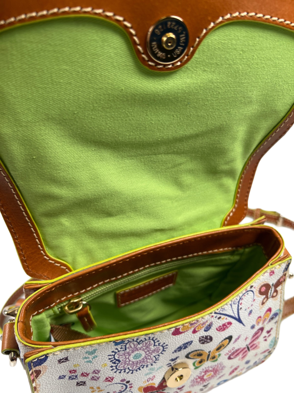 Dooney and Bourke X Disney White Epcot Flower and Garden 2019 Crossbody Purse image 6