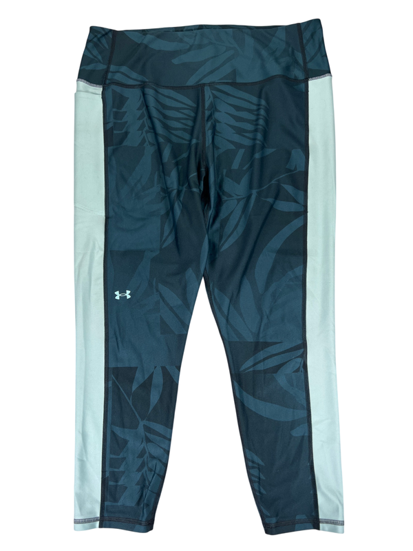 Under Armour Women's Blue Side Pocket Athletic Leggings - 2X Plus