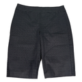 Chico's Women's Black/White Dot Print So Slimming Pull On Shorts - 1.5/US 10