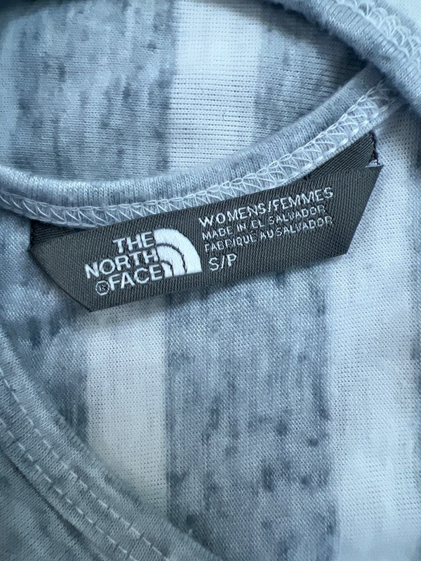 The North Face Women’s Gray/White Striped Sleeveless Tank Top - S image 3