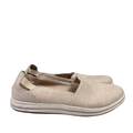 Clarks Collection Women's Beige Metallic Breeze Step Slip On Shoes - 9.5