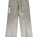 Haggar Men's Tan Straight Fit Premium Stretch No-Iron Khaki Pants - 34x29
