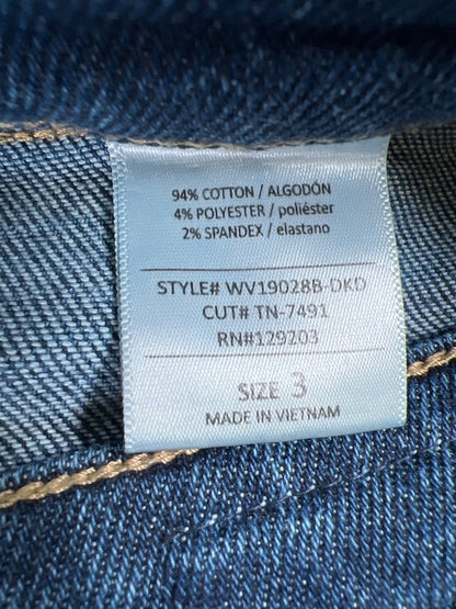 Cello Women’s Medium Wash Straight Leg Distressed Jeans - 3 image 4