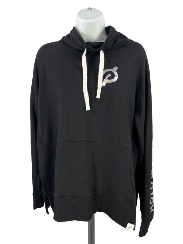 Peloton Women's Black Long Sleeve Funnelneck Sweatshirt - M