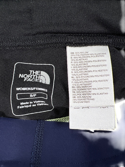 The North Face Women's Blue Fleece Lined Drawstring Zip Ankle Leggings - S image 3