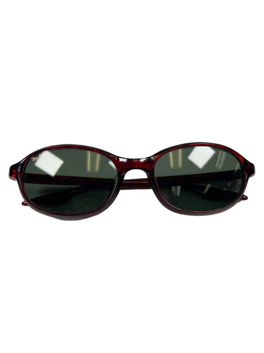 Ray-Ban Women's Red Tortoise Shell B&L Oval Sunglasses