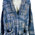 Pure J.Jill Indigo Women’s Blue Long Sleeve One Button Cardigan Sweater - S