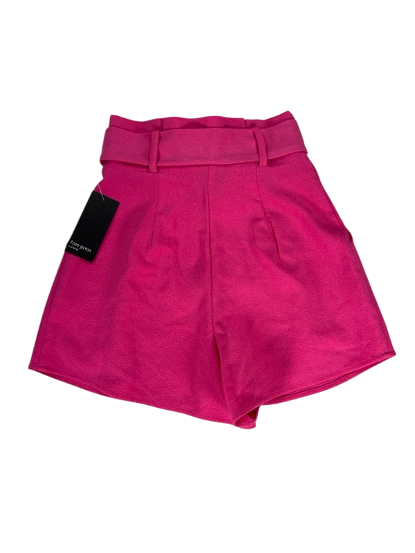 Free Press Clothing Pink Raspberry Pleated Tie Waist Shorts - XXS image 2
