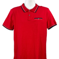 Ben Sherman Men's Red Cotton Short Sleeve Polo Shirt - M