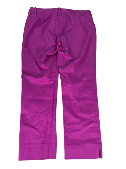 Lauren Ralph Lauren Women's Purple Side Zip Snap Button Dress Pants - 12 Petite image 2