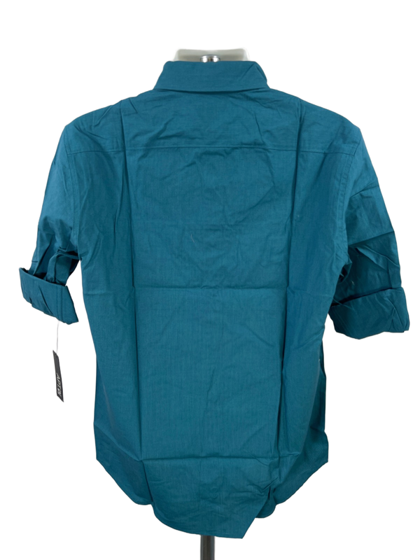 Apt 9 Men's Blue Long Roll Sleeve Button Up Shirt - M image 2