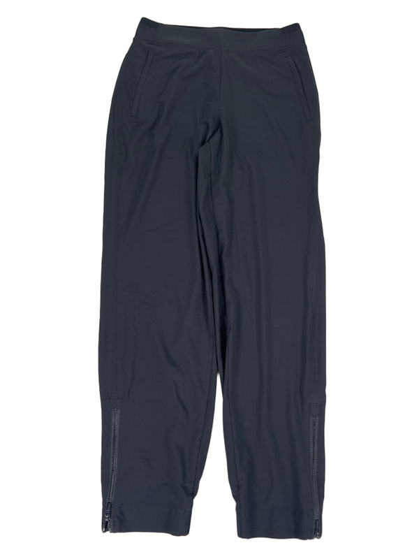 Athleta Women's Black Pull On Zip Ankle Athletic Joggers - 0