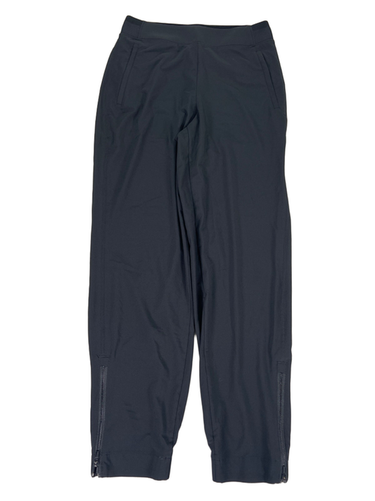 Athleta Women's Black Pull On Zip Ankle Athletic Joggers - 0