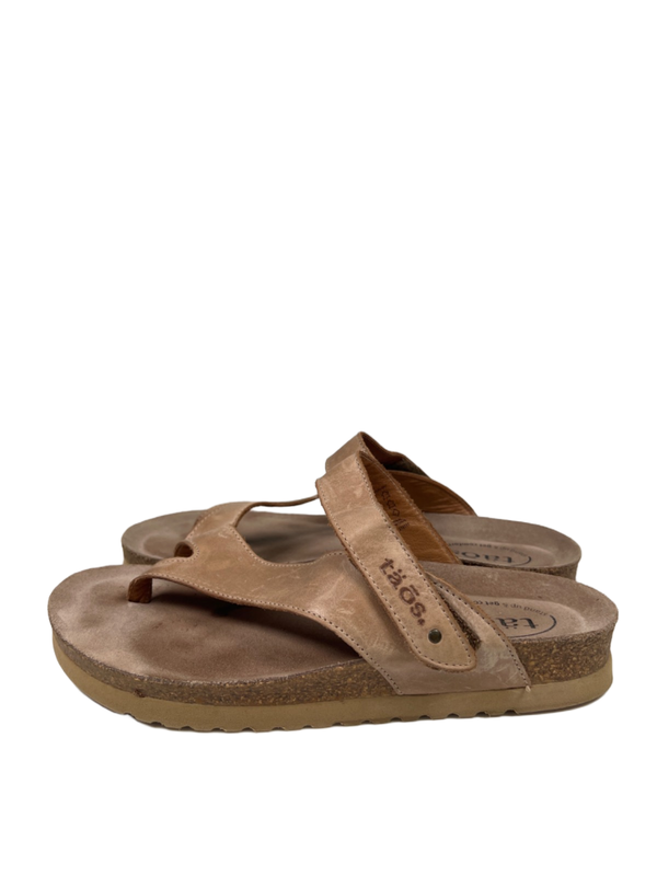 Taos Women's Tan Leather Lola Strappy Sandals - 39/US 8-8.5 image 5