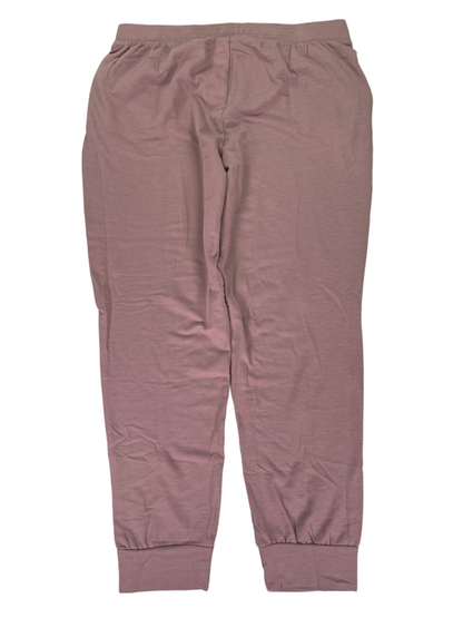 Eddie Bauer Women's Purple/Mauve Pull On Tapered Lounge Pants - L image 2