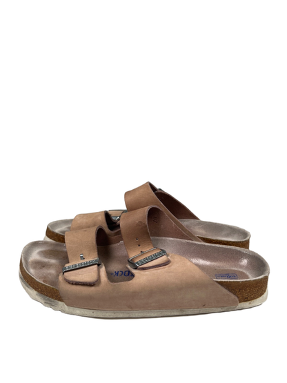 Birkenstock Unisex Tan/Beige Arizona Softbed Sandals - Women's 8 Narrow image 5