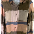 Lucky Brand Women’s Multi-Color Plaid Button Up Shirt - S