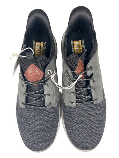 Skechers Men's Black/Gray Swift Fit Hands Free Walking Shoes - 11 image 3