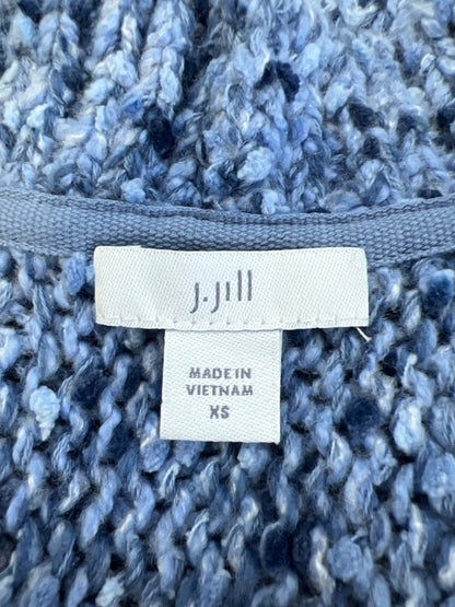 J.Jill Women's Blue Long Sleeve One Button Cardigan Sweater - XS image 3