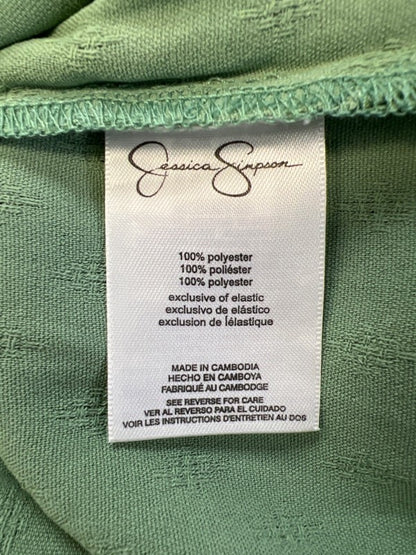 Jessica Simpson Women's Green Textured Long Balloon Sleeve Blouse - XL image 4