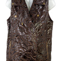 Zenergy by Chico’s Women’s Brown Sleeveless Full Zip Vest - 0/US S