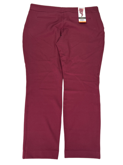 Dalia Women's Burgundy Tummy Control Pull On Ponte Pants - XXL image 2