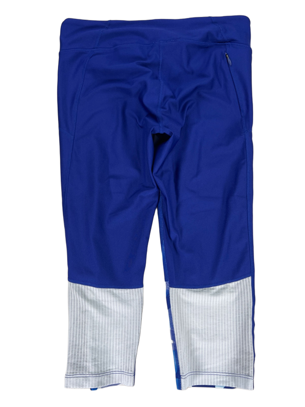 Under Armour Women's Blue Heatgear Compression Pull On Capri Leggings - L image 2